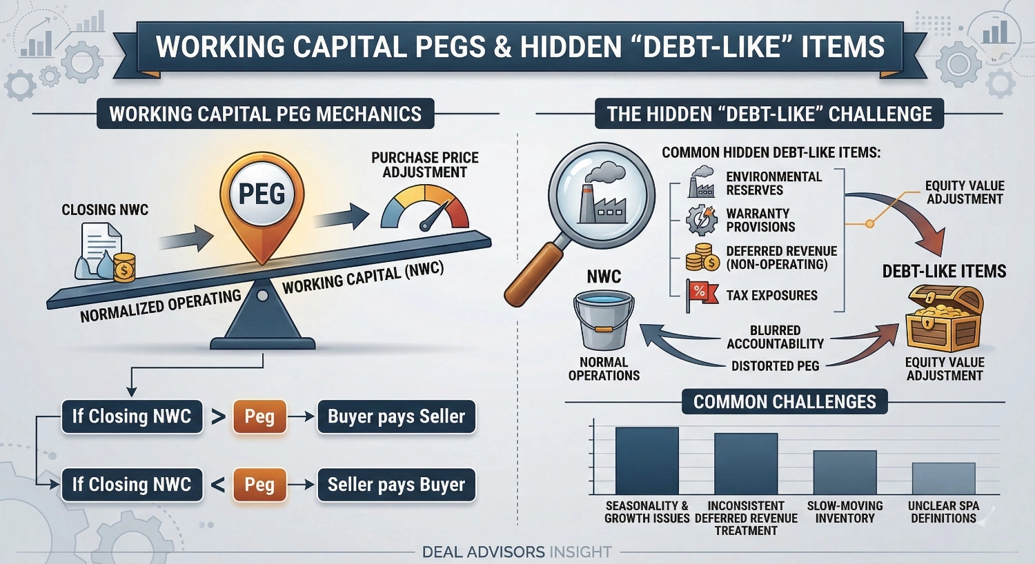 Working Capital Pegs and Hidden “Debt‑Like” Items
