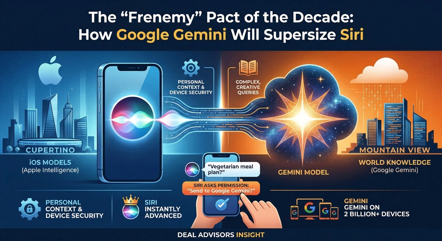 The ‘Frenemy’ Pact of the Decade: How Google Gemini Will Supersize Siri